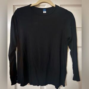 Old Navy Black Crew Neck Luxe Top